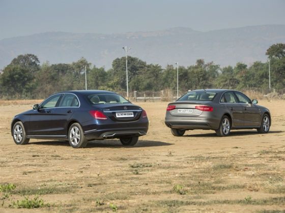 Audi a4 vs mercedes c class india #3