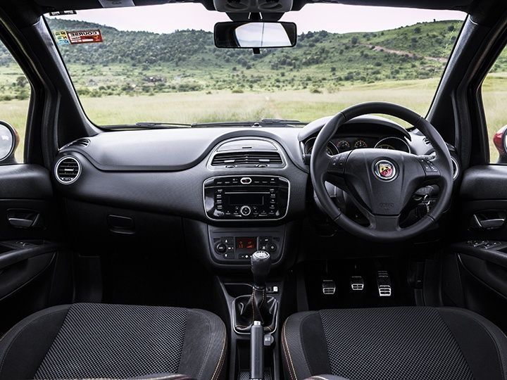 India spec Abarth Punto cabin and interior