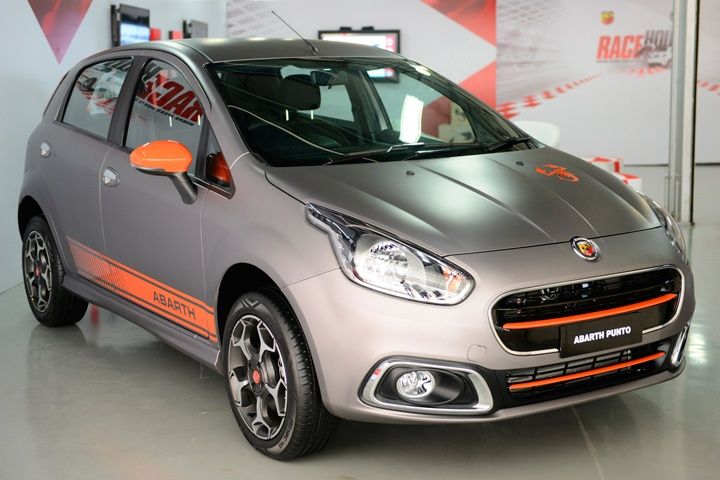 Grey and Orange Abarth Punto launching in India